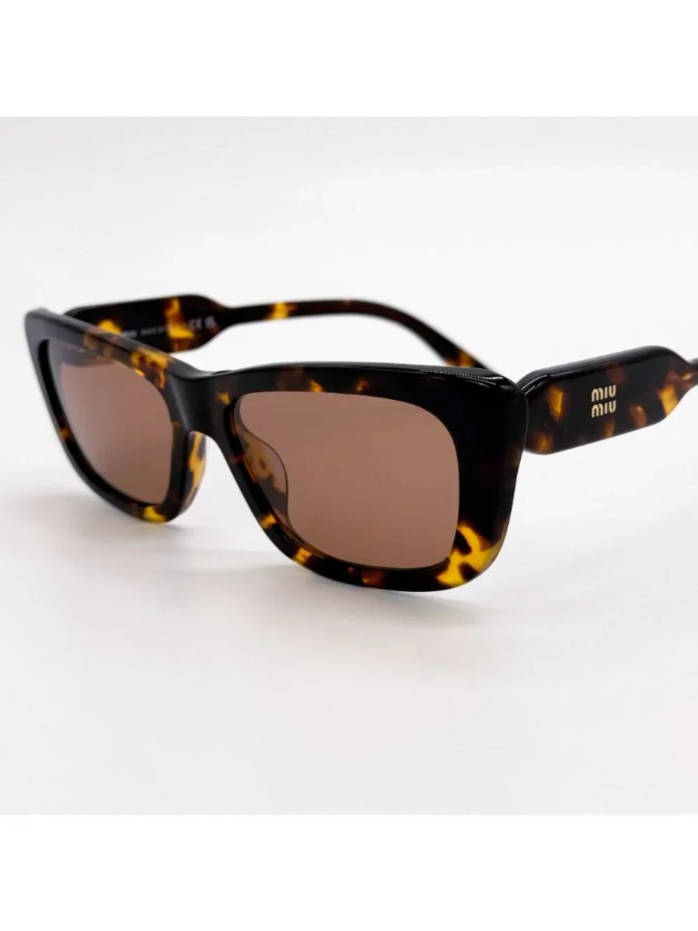 New Miu Miu MUB12S 14L20D Havana Cat Eye Sunglasses SMU B12